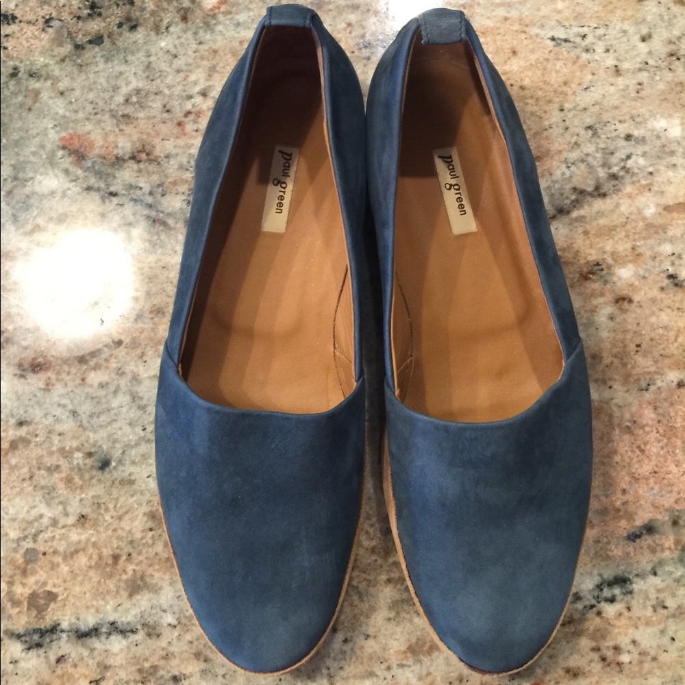 Blue Nubuck Loafers